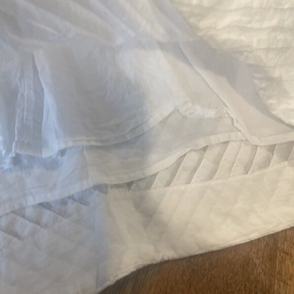 J Crew Dress Women Size 0P Petite White  Sleeveless Lined Textured Easter Spring - Picture 10 of 12